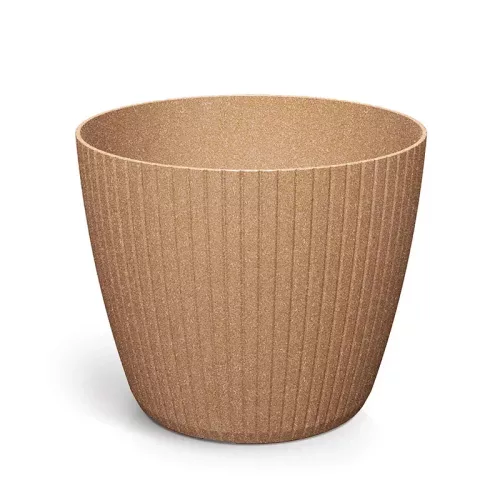 Virágcserép 400 lamia round wood natúr dlam400w-4665w