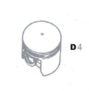 Aplicator drujbă cu piston D4
