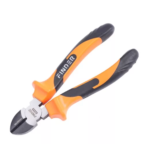 Clește cu tăiere laterală 200 mm cu mâner din plastic Finder 190448