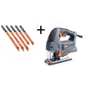 Jigsaw + 5R Blade Set 800W Finder 197260 Led Laser