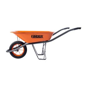 Wheelbarrow Painted Orange Finder 191336