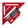 Rechtwinkliges 300-mm-Alu-Quadratlineal D327-02 Draumet