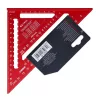 Rechtwinkliges 300-mm-Alu-Quadratlineal D327-02 Draumet