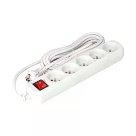   Cablu prelungitor cu 5 mufe, 1,5 m, conexiune 3 x 1,5 mm, 4416 Faster Tools