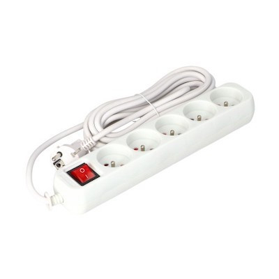 Cablu prelungitor cu 5 mufe, 1,5 m, conexiune 3 x 1,5 mm, 4416 Faster Tools