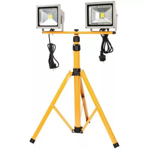 Trepied cu reflector 2x20W cu LED-uri 6963 Faster Tools