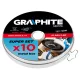 TRENNSCHEIBE FÜR METALL 125*1.0*22MM 10PCS GRAPHIT