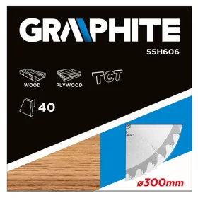   LAMĂ DE FERĂSTRĂU PIATRĂ 300*30MM 40 DINȚI. CARBURĂ DE GRAFIT