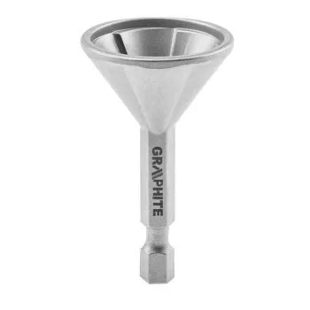 Außenreiniger und Kantenbürste, 4–20 mm, Sechskant, Graphit