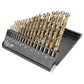 Metall-Schneckenbohrersatz. Kobalt 1–10 mm 19R. Graphit