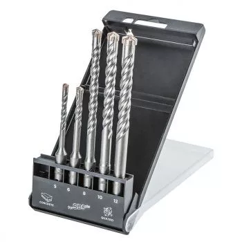 CONCRETE DRILL KLT. QUATRO 5R. 5-12MM SDS PLUS GRAPHITE
