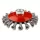 Steinbürste 100mm M14 gestreift 0,5mm Graphit