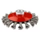 Steinbürste 115mm M14 gestreift 0,5mm Graphit