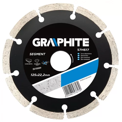 DIAMOND CUTTING DISC 125 SEGMENT 2.2MM GRAPHITE