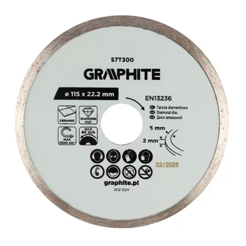 GYÉMÁNT VÁGÓKORONG 115*22,2M VIZES GRAPHITE