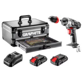 AKKUS.FÚRÓ-CSAVAROZÓ18V.10M.2*2AH AKKUS! GRAPHITE