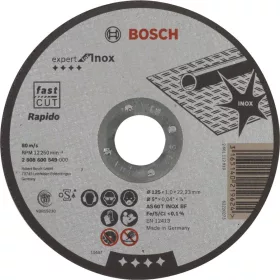   TRENNSCHEIBE FÜR METALL INOX BOSCH 2608600549 125*1,0*22MM EXP.