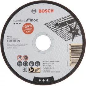 TRENNSCHEIBE FÜR METALL INOX BOSCH 2608603172 125*1,6*22MM