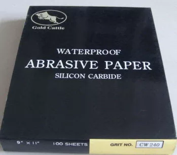 SANDING PAPER WATERPROOF 230 x 280 MM P240 A/4 P240