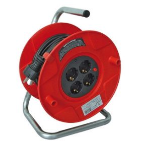   Rolă de cablu 25M 4 prize 16A cu protecție la supracurent 1219058 Brennenstuhl