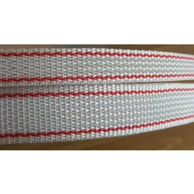 Roller Shutter Strap 23Mm Anti-Slip Q 50M. White/Red