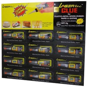 Sekundenkleber 3Gr.Universal.12Stk/Box Laser Tec