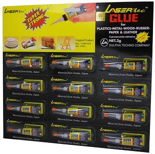 Sekundenkleber 3Gr.Universal.12Stk/Box Laser Tec