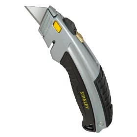 Cuțit trapezoidal metalic. Stanley retractabil* 0-10-788