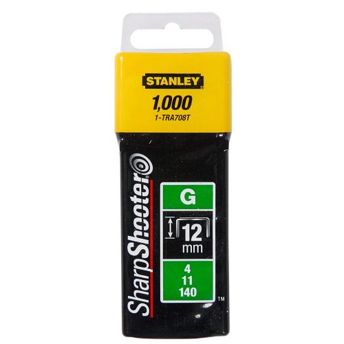 STAPLES G TYPE 12MM 1000DB STANLEY 1-TRA708T