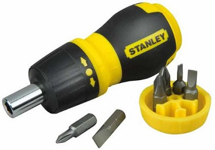 Screwdriver Ratchet+6Bit Handle Stanley* 0-66-358
