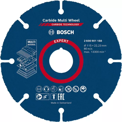 Hartmetall-Trennscheibe UNIVERZ.BOSCH 125Q 2608901189