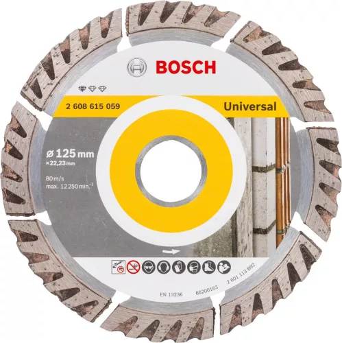 DIAMOND CUTTING BLADE UNIVERSAL BOSCH 125Q 2608615060