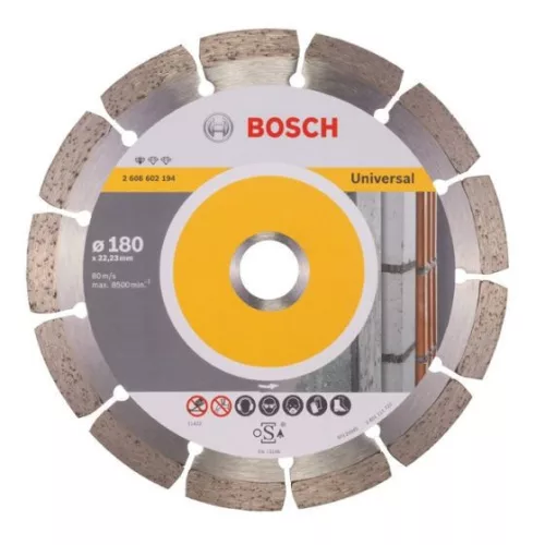 DIAMOND CUTTING BLADE UNIVERSAL BOSCH 180Q 2608615030