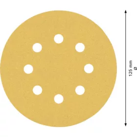 CSISZOLÓLAP EXCENTER 125 P120 BOSCH 5071 2608900807 5DB