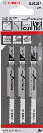 LAMĂ DE FERĂSTRĂU PENNSEAL 3R.U101BF LEMN DE EST TARE BOSCH 2608636236