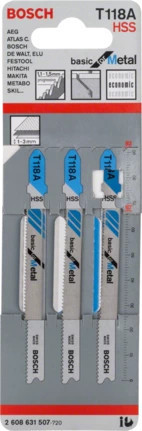 STICHSÄGEBLATT 3R. T118A FÜR METALL BOSCH 2608631507