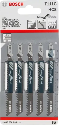 STICHSÄGEBLATT 5R. T111C WEICHHOLZ BOSCH 2608630033