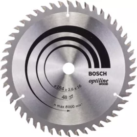   LAMĂ DE FIERĂSTRĂU CIRCULAR VIDIA184X2,6X16MM 48F.BOSCH 2608641181