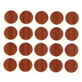 Schraubenabdeckungen 13 mm selbstklebend 50 Stück Kirsche