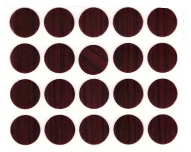 Schraubenabdeckung 13Mm Selbstklebend Kunst 50Stk Mahagoni