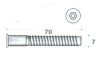 Șurub de compresie cu orificiu pentru închidere. 7,0*70 mm