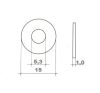 Alátét Fakötésű Horganyzott 15*1,2Mm M 5