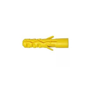 Dowel Plastic Yellow 100Pcs/Pack 8*60 Mm