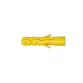 Dowel Plastic Yellow 100Pcs/Pack 14*65 Mm