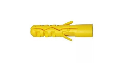 Dowel Plastic Yellow 100Pcs/Pack 14*65 Mm