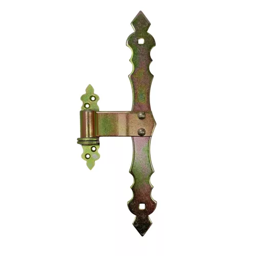 Gate Hinge with Bolt Decorative 30Cm Pcs Yellow Galvanized