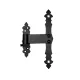 Gate Hinge with Bolt Decorative 20Cm Pcs Black