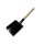Boiler Shovel with Wooden Handle Black