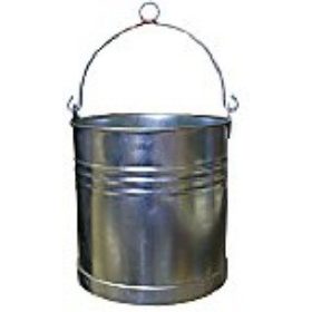 Well bucket 10L Galvanized L.