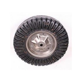 Wheelbarrow Wheel Metal Rim Solid Czech Bushing, Black